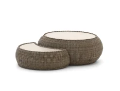 Intenso Santa Ninfa Loungetisch-Set ø 101 cm/41x82x22 cm