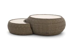 Intenso Santa Ninfa Loungetisch-Set ø 101 cm/41x82x22 cm