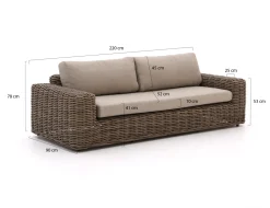 Intenso Segrino Gartensofa 2,5-Sitzer 227 cm