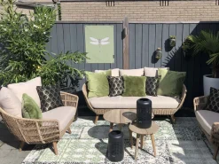 Intenso Stila/ROUGH-K Sessel-Sofa Lounge-Set 5-teilig
