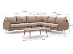 Intenso Suzzara/ROUGH-K Ecklounge-Set 5-teilig