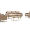 Intenso Suzzara/ROUGH-K Sessel-Sofa Lounge-Set 4-teilig