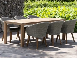 Intenso Tropea/ROUGH-S 220 cm Gartenmöbel-Set 7-teilig