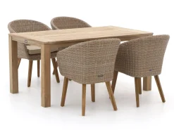 Intenso Tropea/ROUGH-S 160 cm Gartenmöbel-Set 5-teilig