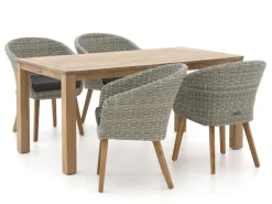 Intenso Tropea/ROUGH-S 160 cm Gartenmöbel-Set 5-teilig