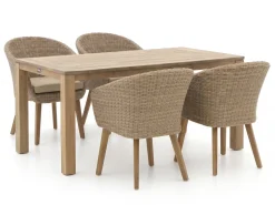 Intenso Tropea/ROUGH-X 180 cm Gartenmöbel-Set 5-teilig