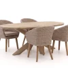 Intenso Tropea/ROUGH-Y Ellips 200 cm Gartenmöbel-Set 5-teilig