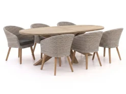 Intenso Tropea/ROUGH-Y Ellips 240 cm Gartenmöbel-Set 7-teilig