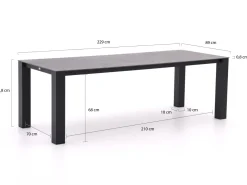 Intenso Umbria/Lagundo 230 cm Gartenmöbel-Set 7-Teilig verstelbaar