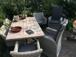 Intenso Umbria/ROUGH-S 220 cm Gartenmöbel-Set 7-teilig verstellbar
