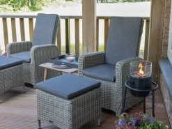 Intenso Umbria/ROUGH-X 180 cm Gartenmöbel-Set 5-teilig verstellbar