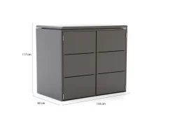 Kees Smit Brava Gartenschrank Container 134x81x117 cm