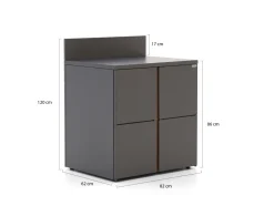 Kees Smit Brava Gartenschrank 82x64,5x101 cm