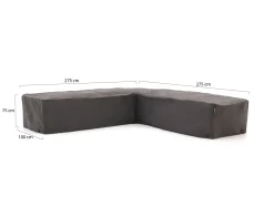 Kees Smit Gartenmöbelabdeckung Ecklounge-Set 275x100/275x100x75 cm