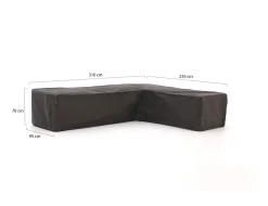 Kees Smit Gartenmöbelabdeckung Ecklounge-Set 310x95/235x95x70 cm