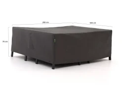 Kees Smit Gartenmöbelabdeckung Sessel-Sofa Lounge-Set 200x180x70 cm