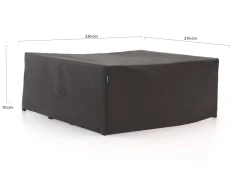 Kees Smit Gartenmöbelabdeckung Sessel-Sofa Lounge-Set 230x210x70 cm