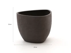 Luca Lifestyle Ruvido Organic Blumentopf L ø 67 cm (h: 50 cm)