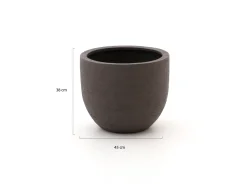Luca Lifestyle Terreno New Egg Pot Blumentopf M ø 45 cm (h: 38 cm)