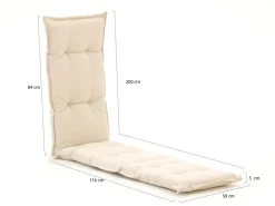 Madison Deckchairauflage 200x50 cm