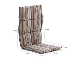 Madison Fiber Hochleher Auflagen Set von 4