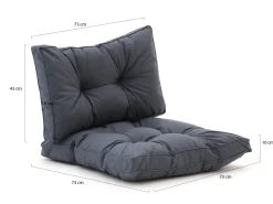Madison Florance Loungekissenset Rücken ca. 73x43 cm Sitz ca. 73x73 cm 4-Teilig