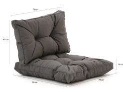 Madison Florance Loungekissenset Rücken ca. 73x43 cm Sitz ca. 73x73 cm 4-Teilig
