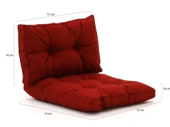 Madison Florance Loungekissenset Rücken ca. 73x43 cm Sitz ca. 73x73 cm 4-Teilig