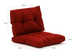 Madison Florance Loungekissenset Rücken ca. 60x40 cm Sitz ca. 60x60 cm 2-Teilig
