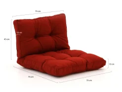 Madison Florance Loungekissen Sitz ca. 73x73 cm Rücken ca. 73x43 cm
