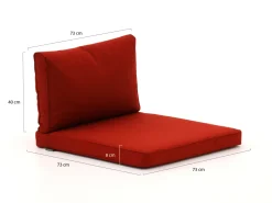 Madison Loungekissen Luxus Sitz 73x73 cm Rücken 73x40 cm
