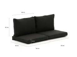 Madison Lounge Palettenkissen Set 120x60 cm 4-teilig