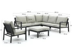 Manifesto Alzano Ecklounge-Set 5-teilig