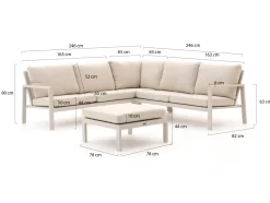 Manifesto Alzano Ecklounge-Set 4-teilig 5-Sitzer