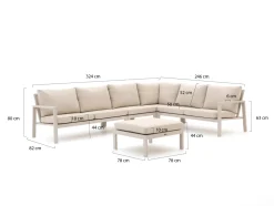 Manifesto Alzano Ecklounge-Set 5-teilig 6-Sitzer