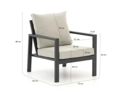 Manifesto Alzano Sessel Lounge-Set 5-teilig
