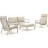 Manifesto Alzano Sessel-Sofa Lounge-Set 4-teilig verstellbar