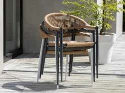 Manifesto Belpasso/Bruca 90 cm Gartenmöbel-Set 3-teilig stapelbar