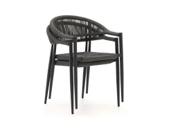 Manifesto Belpasso/Canzo 80 cm Gartenmöbel-Set 5-teilig stapelbar klappbar