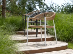 Manifesto Belpasso/Canzo 80 cm Gartenmöbel-Set 5-teilig stapelbar klappbar