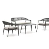 Manifesto Belpasso Sessel-Sofa Lounge-Set 4-teilig