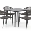 Manifesto Belpasso/Sora ø 90 cm Gartenmöbel-Set 5-teilig stapelbar