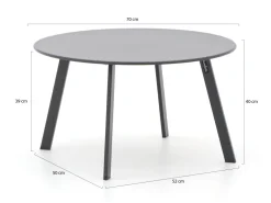 Manifesto Bovezzo Beistelltisch Outdoor ø 70 cm (h: 40 cm)