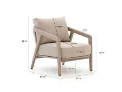 Manifesto Caldarola Sessel-Sofa Lounge-Set 5-teilig 5-Sitzer