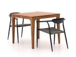 Manifesto Cavone/Bruca 90 cm Gartenmöbel-Set 3-teilig stapelbar