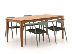 Manifesto Cavone/Bruca 170 cm Gartenmöbel-Set 5-teilig stapelbar