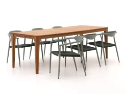 Manifesto Cavone/Bruca 220 cm Gartenmöbel-Set 7-teilig stapelbar