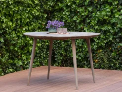 Manifesto Cavone/ROUGH-K ø 115 cm Gartenmöbel-Set 5-teilig stapelbar