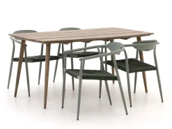 Manifesto Cavone/ROUGH-K 160 cm Gartenmöbel-Set 5-teilig stapelbar