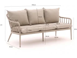 Manifesto Celante Gartensofa 3-Sitzer 182 cm
